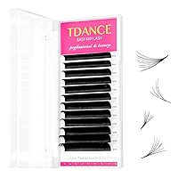 TDANCE Easy Fan Lash Extension L Curl Eyelash Extensions Thickness 0.05mm Mix 8-15mm Easy Fan Volume Lash Extensions Self Fanning Eyelashes Extension(0.05-L,8-15 mm)