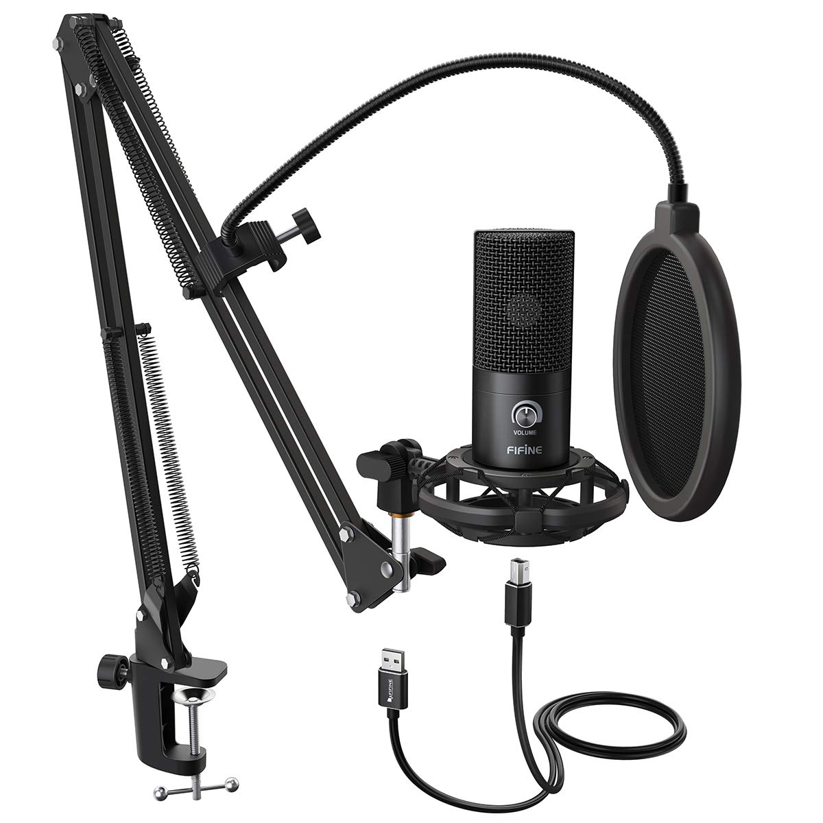 Mua FIFINE Studio Condenser USB Microphone Computer PC Microphone Kit with  Adjustable Scissor Arm Stand Shock Mount for Instruments Voice Overs  Recording Podcasting YouTube Karaoke Gaming Streaming-T669 trên Amazon Mỹ  chính hãng