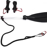 Paddle Leash Safety Rod Bungee Rod Holder Gripping Gear Leash with Innovative Gel Grip to The Paddle or Rod for Kayaking, Canoeing