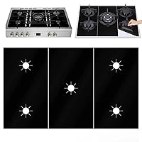 Stove Burner Covers 3Pcs Gas Hob Protectors 5 Holes 21x10 Inch Heat Resistant Stove Burner Liner Stove Top for for Fast Kitchen Cleaning Replacement Parts