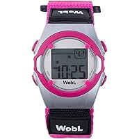 Vibrating 8-Alarm & Repeating Countdown Timer Watch, Medication/Sports/Meetings/Potty Reminders, Pink