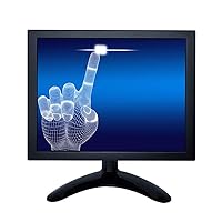 8'' inch PC Monitor 1024x768 Fullview IPS Screen Built-in Speaker Driver Free 10 Points Capacitive Touchscreen Display with HDMI-in VGA USB Ports for Industrial Medical Equipment W080MT-262C
