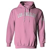 VICES AND VIRTUES Los Angeles California Cali LA Retro Fonts Hoodie
