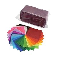 Spectra Deluxe Bleeding Art Tissue Squares, 25 Assorted Colors, 1-1/2