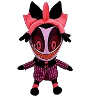 New Hazbin Hotel Plush Toys Series - Stuffed Animals Helluva Boss Plush and Cursed Cat Alastor Plushie Figure Dolls Hugging Pillow, Gifts for Boys Girls Birthday (Hazbin Hote G)