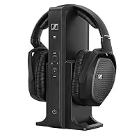 Sennheiser Consumer Audio RS 175 RF Wireless Headphone System for TV Listening with Bass Boost and Surround Sound Modes,Black