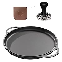 12inch cast iron griddle with scrubber