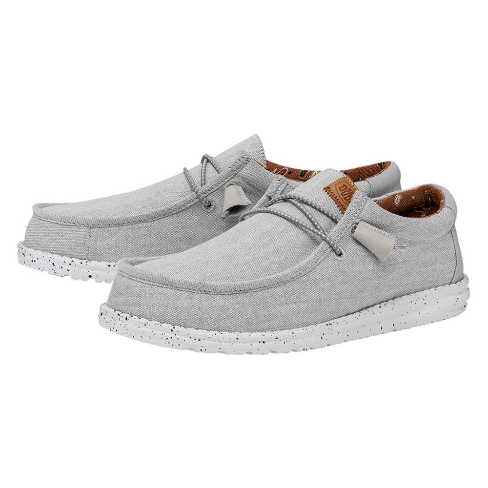 Hey Dude Men's Wally Canvas | Men's Loafers | Men's Slip On Shoes | Comfortable & Light-Weight