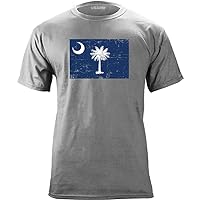 Classic Distressed South Carolina State Flag Vintage T-Shirt