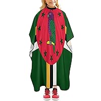 Dominica Flag Funny Barber Cape Professional Salon Hair Cutting Capes Hairdressing Apron for Men Women