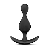Blush Explore - Platinum Puria Silicone With Ultrasilk Wearable Anal Plug - Anchortech For Comfort And Safety - StayPut Design Keeps Butt Plug In Place - Soft And Pleasurable Sex Toy For Women - Black