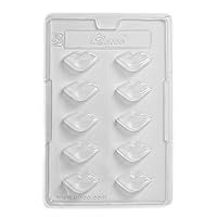 Cacao Lips Chocolate Mould 10 Cavity, PVC, 17 x 26 x 1.5 cm