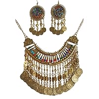 Afghan kuchi Stunning handmade Multi color Two pieces Necklace Sets