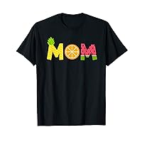 Funny Mom Fruitarian Lover Summer Mommy Fruit Slice T-Shirt