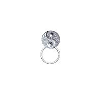 Yin And Yang FT258 1.6cm Emblem Made From Fine English Pewter Brooch drop hoop Holder For Glasses , Pen , ID jewellery POSTED BY US GIFTS FOR ALL 2016 FROM DERBYSHIRE UK …
