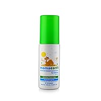 MAMAEARTH Mineral Based Sunscreen for Babies | with Zinc Oxide Shea & Cocoa Butter | Gentle SPF 20+ Protection for Delicate Skin | Water-Resistant Formula 3.38 Fl Oz/100ml