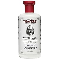 Thayers Alcohol-Free Witch Hazel with Organic Aloe Vera Formula Toner, Lavender 12 oz (Pack of 4)