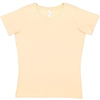 Women 100% Cotton Jersey Crew Neck Short Sleeve Tee (3516)