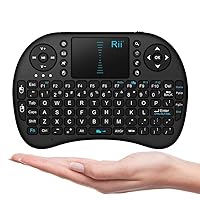 Rii 10038-WL i8 Mini 2.4GHz Wireless Touchpad Keyboard for PC/Pad/Xbox 360/PS3/Google Android TV (Black)