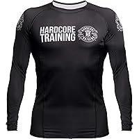 Hardcore Training Recruit Men's Rash Guard Compression Long Sleeve MMA No-Gi Tight BJJ Grappling Base Layer Fitness