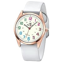 Nurse Watch for Nurse Doctors Medical Professionals Students Men Women Unisex Easy to Read Luminous Dial Second Hand Watch for Nurses Water Resistant Silicone Strap