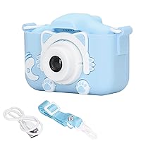 Upgrade HD Digital Camera for Toddlers,Kids Camera, Children Selfie Video Camcorder,Video Toddler Camera Silicone Mini Kids Camera Toy with Carry Rope for Children(Blue), Kids Camera Upgrade HD D