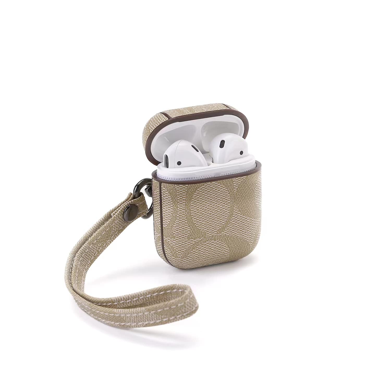Designer Luxury Leather Elegant Airpods Case with Keychain for Airpods 2/1  Fully Protective Case for Airpods Accessories Gifts for Women Girls : Buy  Online at Best Price in KSA - Souq is