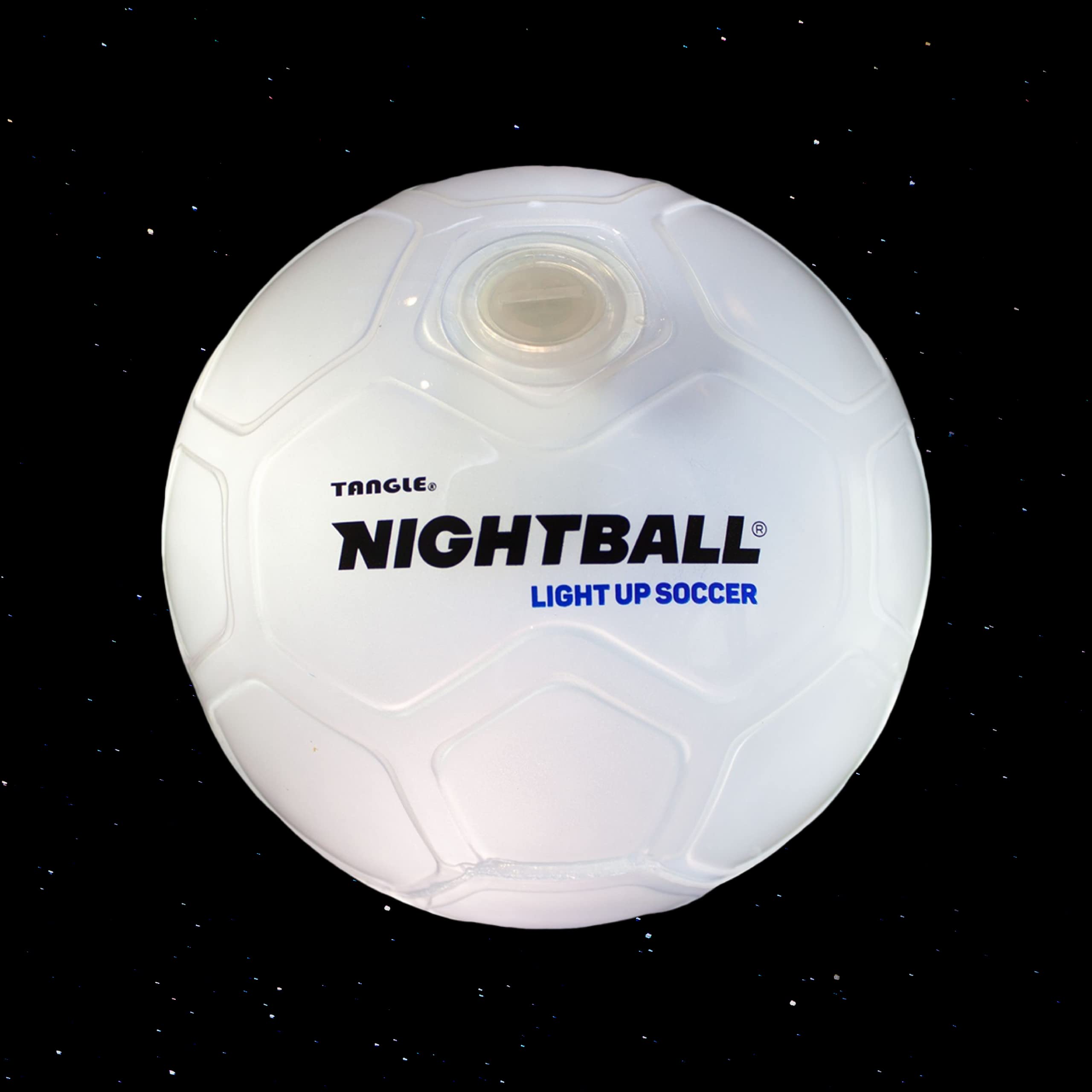 Nightball Soccer Ball LED Light Up Ball - Glow in The Dark Glow Ball Soccer Ball Gifts - Orange Teal Outdoor and Indoor Soccer Ball - Gifts for Teenage Boys - Gift for Teen