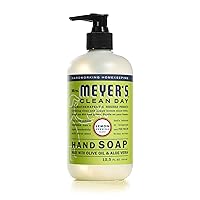 MRS. MEYER'S CLEAN DAY Hand Soap, Made with Essential Oils, Biodegradable Formula, Lemon Verbena, 12.5 fl. oz