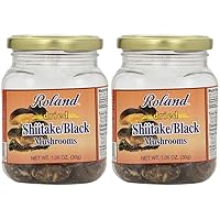 Roland Foods Premium Dried Shiitake Mushrooms, Specialty Imported Food, 1.06-Ounce Jar (Pack of 2)