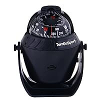 Boat Compass Dash Mount Flush - Boating Compass Dashboard Suction - Navigation Marine Compass Boats Surface Mount - Illuminated Dashboard Compass Ship - Electronic Sea Compass