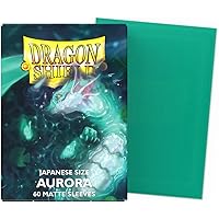 Dragon Shield Sleeves – Matte Aurora 60 CT – Japanese Size Card Sleeves - Smooth & Tough - Compatible with Yu-Gi-Oh!, Cardfight Vanguard & More MTG TCG OCG & Hockey Cards