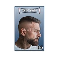 AYTGBF Modern Barber Shop Salon Hair Cut for Men Poster Beauty Salon Poster (3) Canvas Painting Posters And Prints Wall Art Pictures for Living Room Bedroom Decor 08x12inch(20x30cm) Unframe-style