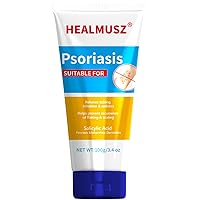 Psoriasis Cream - Maximum Strength 4% Salicylic Acid Psoriasis Relief Cream, Seborrheic Dermatitis Cream, Rash, Anti-Itch, Redness, Flaking, Scaling, Fast Acting Relief for Irritated -3.4 Oz