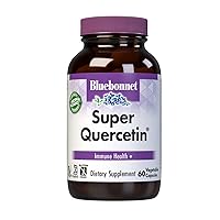 Bluebonnet Nutrition Super Quercetin Vegetable Capsules, Vitamin C Formula, Best for Seasonal & Immune Support, Non GMO, Gluten Free, Soy Free, Milk Free, Kosher, 60 Vegetable Capsules