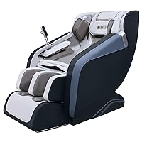 MMQ Massage Chair Zero Gravity Full Body-Electric Shiatsu Recliner with Back Heating and Foot Roller，Built-in Bluetooth Speakers for Home and Office，Plug and Play (Brownish Black)