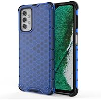 Case for Galaxy A32 4G,Military-Grade Drop Protection Shockproof Slim Thin Transparent Honeycomb Heat Dissipation Dual-Layer TPU+PC Cover Phone Case for Samsung Galaxy A32 4G (Blue)