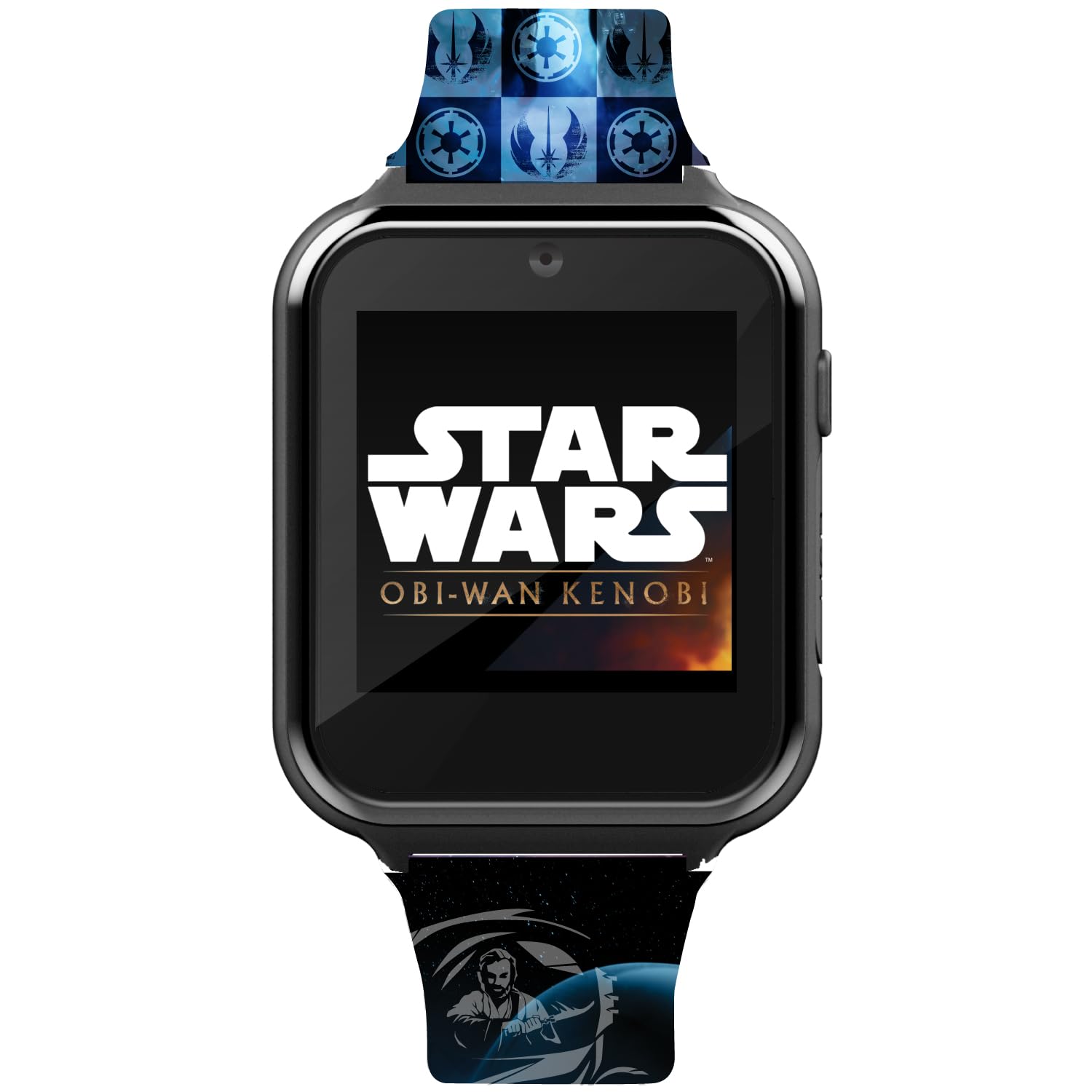 Accutime Kids Star Wars Blue Educational Learning Touchscreen Smart Watch Toy for Boys, Girls - Selfie Cam, Alarm, Calculator & More (Model: STW4069AZ)