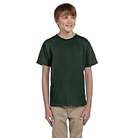 Youth 5 oz. HD Cotton T-Shirt (FOREST GREEN - FOREST GREEN M)