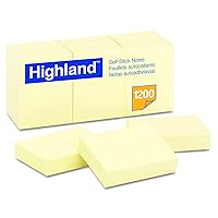 6539YW Self-Stick Notes, 1 1/2 x 2, Yellow, 100-Sheet (Pack of 60)