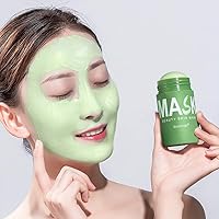 IBCCCNDC Face Mask Green Tea Clay Oil Control Deep Cleaning Clay Blackhead Remover Purifying Shrinks Pores Nourishing Acne Treatment Mud Film (1PCS)