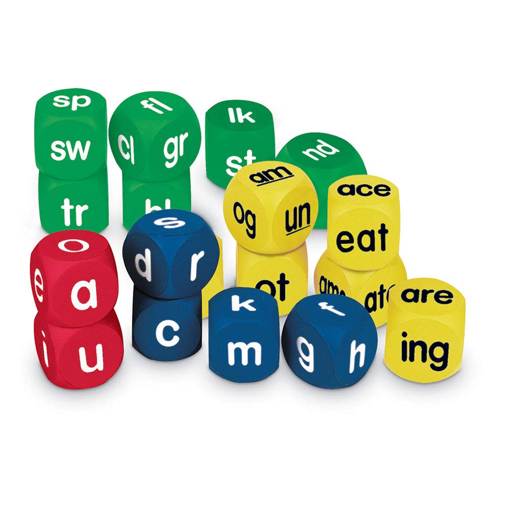Learning Resources Phonics Cubes Class Set, Set of 18