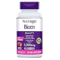 Biotin 5000 mcg., 250 Fast Dissolve Tablets