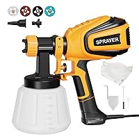 Paint Sprayer, 700W HVLP Spray Gun with Cleaning & Blowing Joints, 4 Nozzles and 3 Patterns, Easy to Clean, for Furniture, Cabinets, Fence, Walls, Door, Garden Chairs etc. VF803