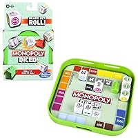 Monopoly Diced Game, Easy to Learn Game, Quick Game, Portable Travel Board Game, Fast Game for Kids Ages 8 and Up