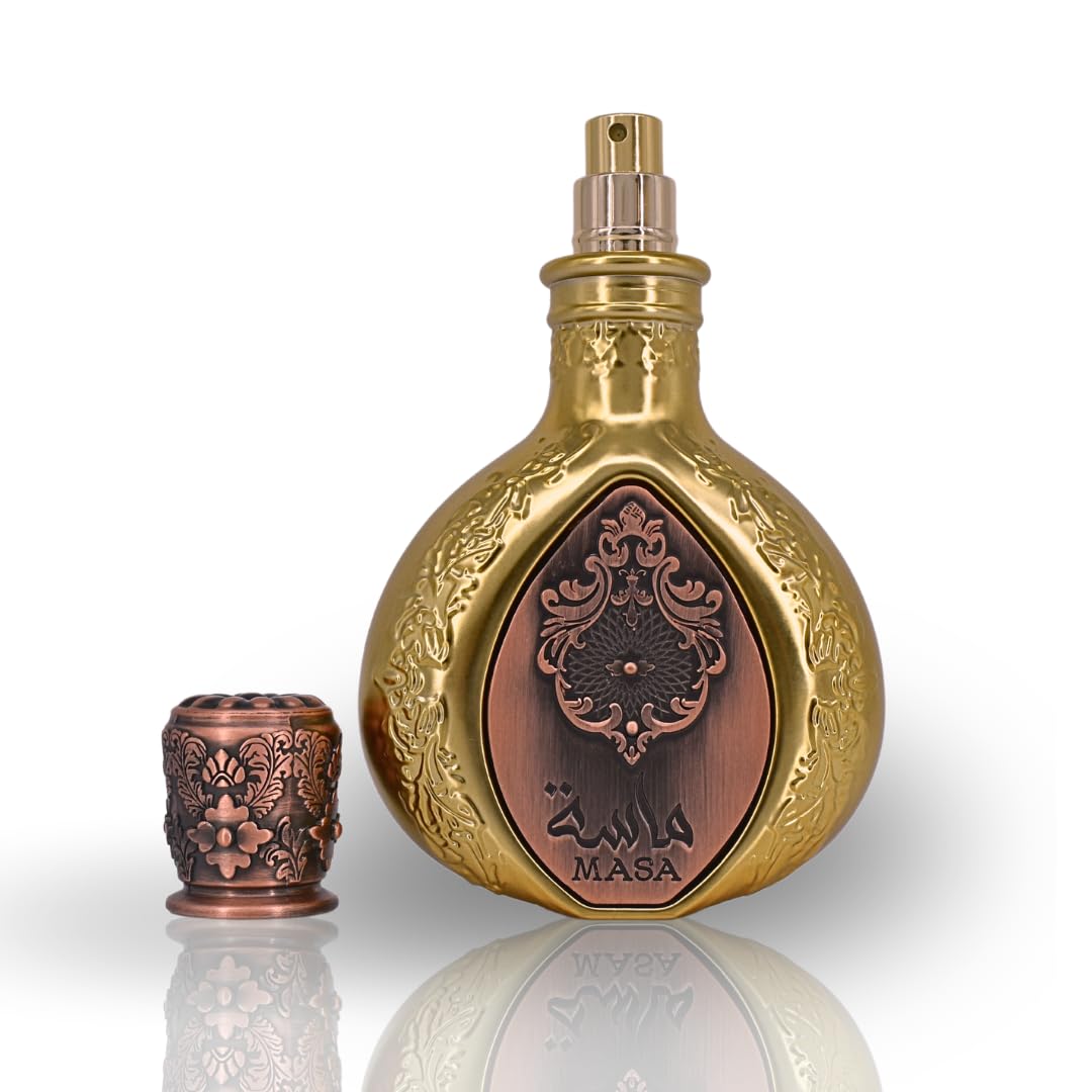 Lattafa perfumes Masa For Men and Women EDP - 100Ml (3.4Oz) | Saffron, Lemon, Pink Pepper, & Mango.