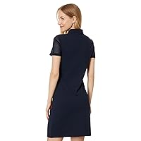 Tommy Hilfiger Women's Short Sleeve Collared Polo Dress, Sky Captain