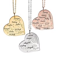 Personalized Name Family Tree Necklace Mothers Day Necklace Grandma Necklace Custom Name Tree of Life Pendant Gift for Mom Sterling Silver Grandmother Necklace Mothers Day Gift