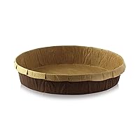 PacknWood 209KRBAKED165 Free Standing Round Kraft Paper Baking Mold, Disposable Paper Baking Loft Mold, paper loaf pans, disposable baking pans, baked pans- D:7in H:2in - 320 pcs