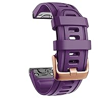 Quick Release Watch Band Silicone Bracelet For Garmin Fenix 5S 5X 5Plus 6S 6X 6 Pro Rose gold buckle bracelet Sport Wrist Strap